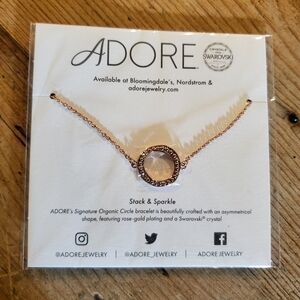 NEW Rose Gild Plated‎  Circle bracelet